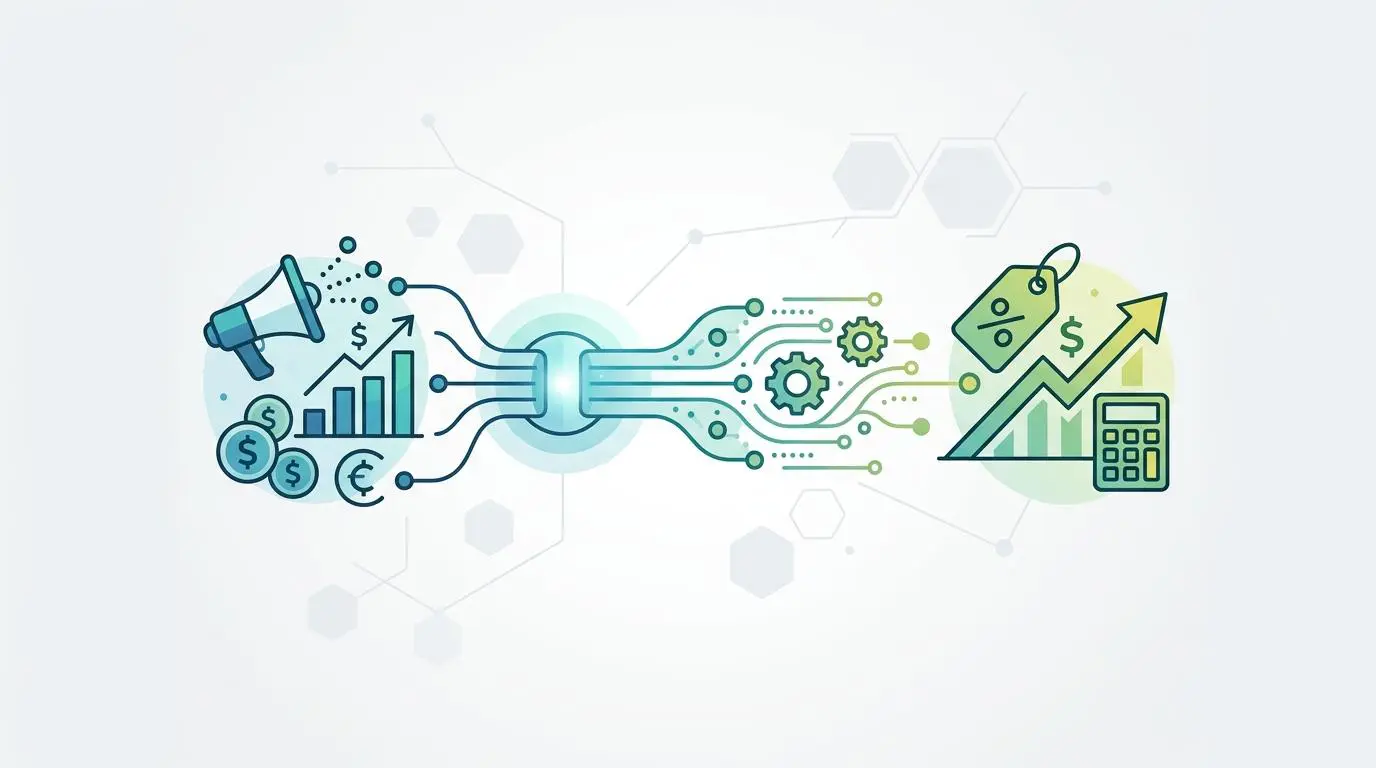 Synchronized ad spend with pricing for real-time A/B testing and traffic reallocation.