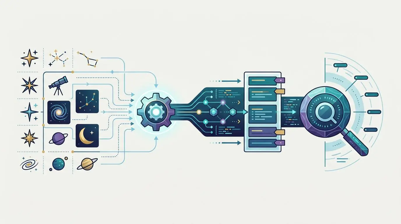 Automated schema injection for astrology SEO pages with planetary data and search analysis.