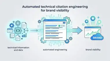 Automated technical citation engineering transforming data into brand visibility and growth.