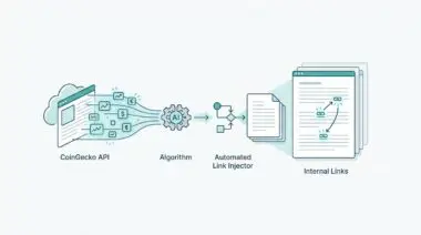 CoinGecko API data processed by an AI algorithm for automated internal link injection.