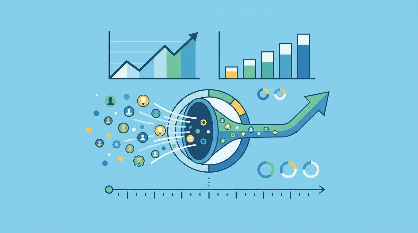 Data dashboard visualizing automated prospect identification velocity for broken link building.