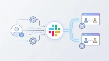 Automated Slack Connect channel creation for new SaaS clients upon contract signature.