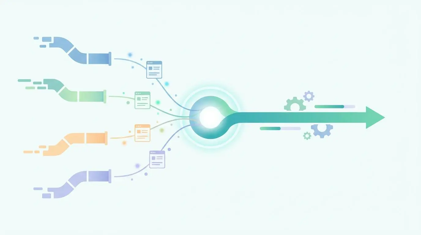 AI processes multiple data streams for automated viral clip extraction via emotion recognition.