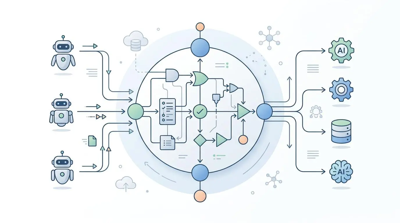 Flowchart for routing layer configuration in llms.txt for autonomous agent bots
