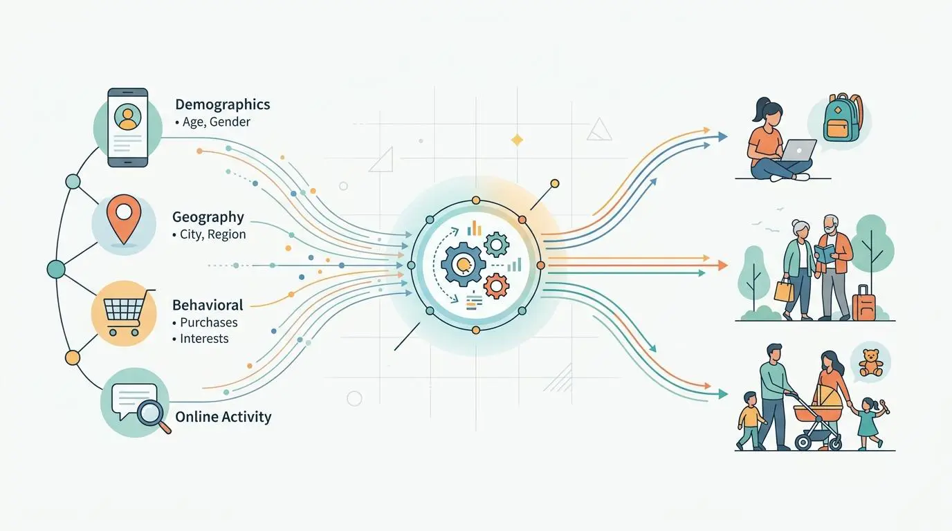 Visualizing demographic data for customer segmentation and targeting with AI.