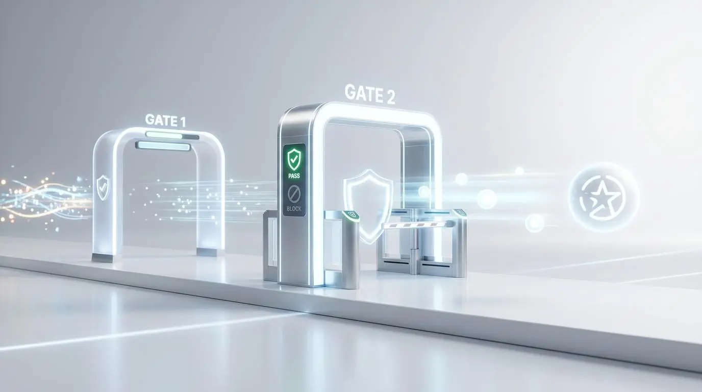 Automated quality gates for brand safety in video repurposing workflow.