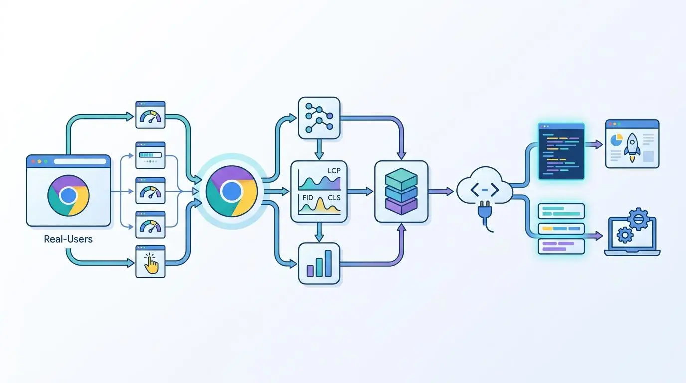 Programmatic Chrome UX Report API architecture for monitoring Core Web Vitals CLS.