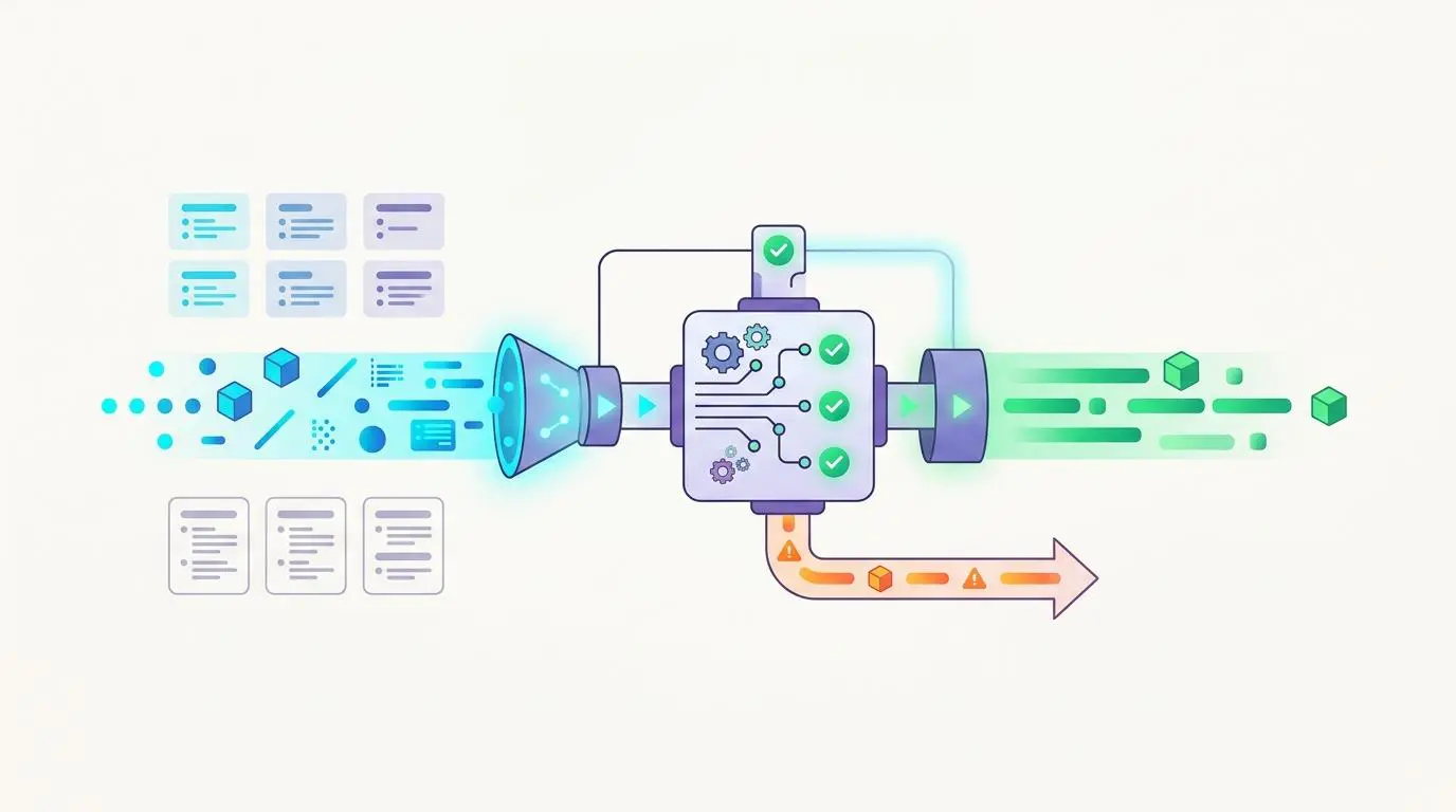 Claude AI schema validation pipeline processing data for Teachable API injection into WordPress.