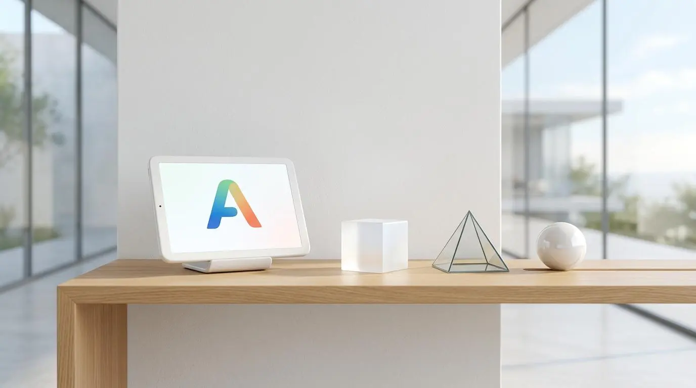 Anthropic Claude Enterprise Platform: Tablet displaying 'A' logo representing the Managed Agents Framework Advisor Executor.
