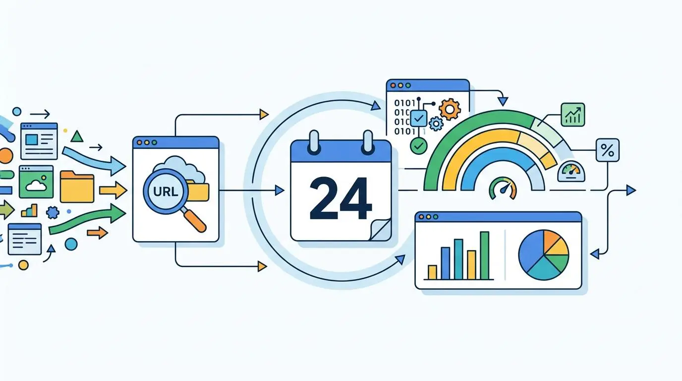 Daily URL Inspection API quota analytics showing progress towards the 24-item limit. By Andres SEO Expert.