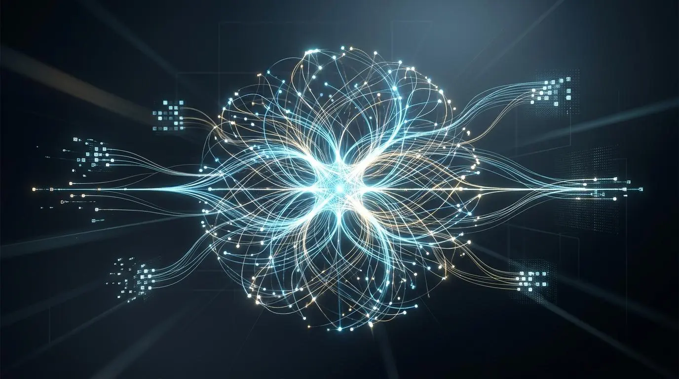Central nervous system visualization of enterprise data fabric for IBM watsonx AI Governance.