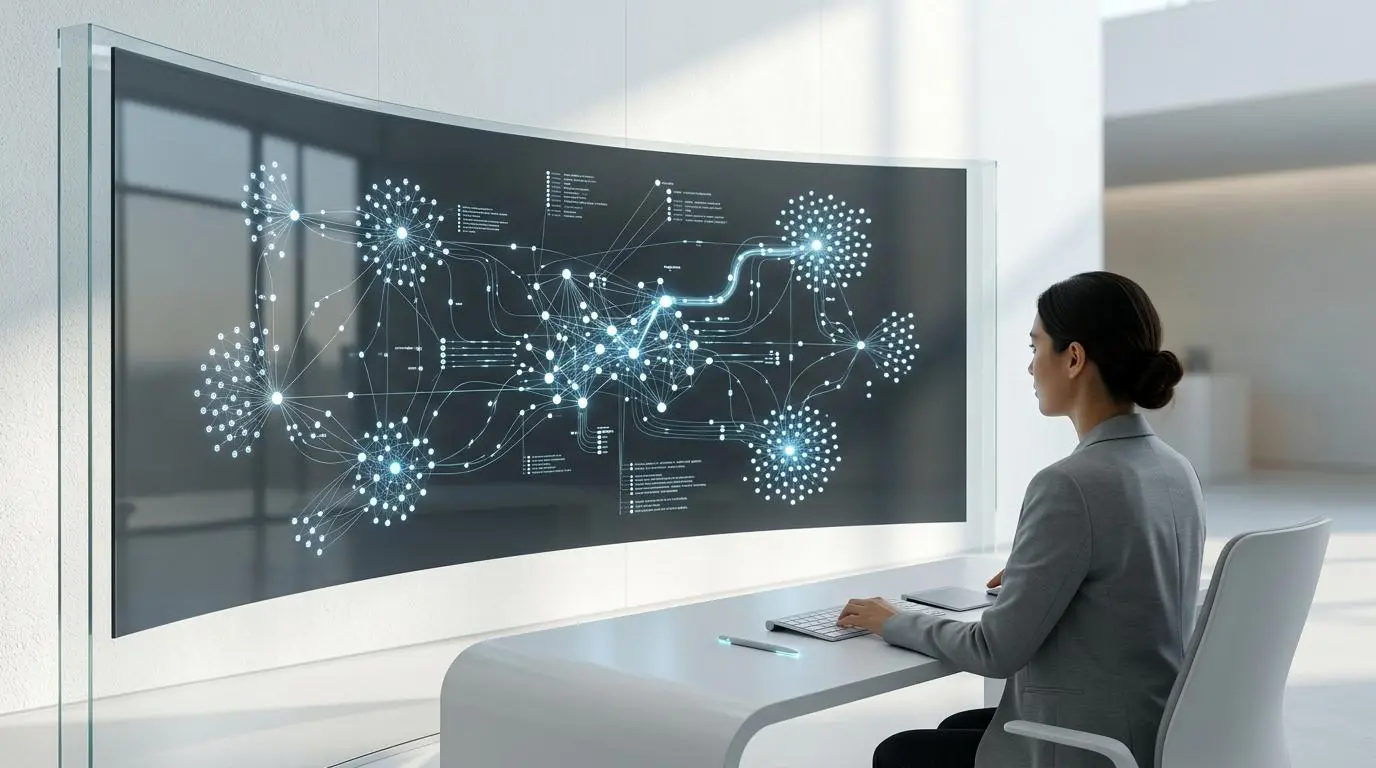 Developer oversees complex multi agent systems visualization, related to Databricks MosaicML integration.