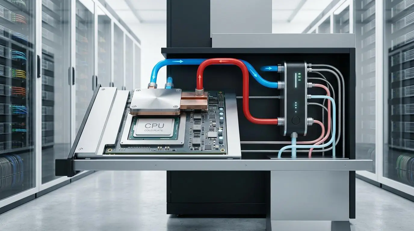 Direct To Chip liquid cooling infrastructure for xAI supercomputer processing units.