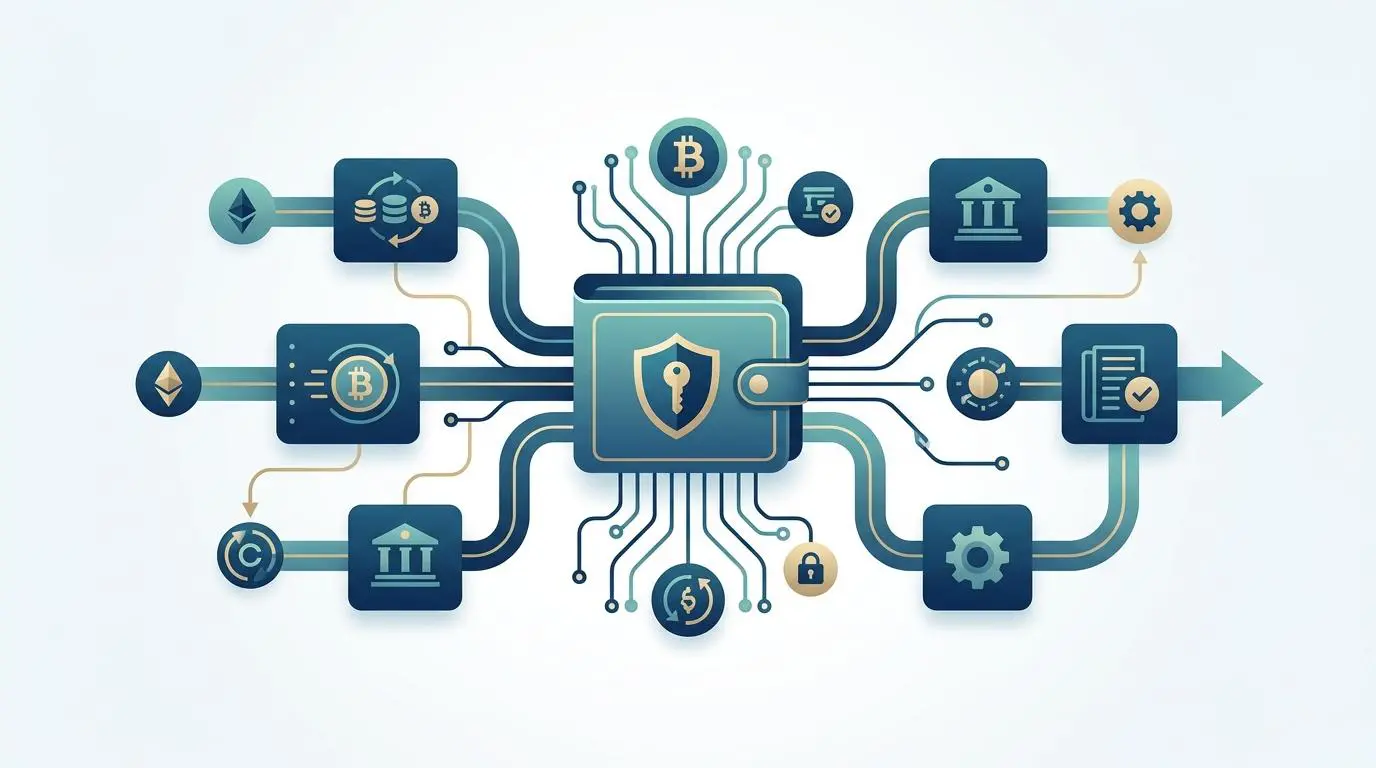 Automated enterprise grade warm wallet systems illustrating crypto hot vs cold wallet comparisons.
