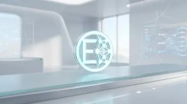 Baidu Ernie Bot platform advanced neural network interface with glowing 'E' logo.