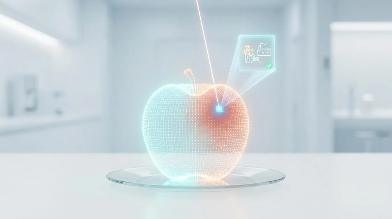 Pixel level traceability of produce using computer vision for food safety analysis.