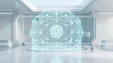Advanced GPT autonomous agentic reasoning engine with OpenAI logo at its core.