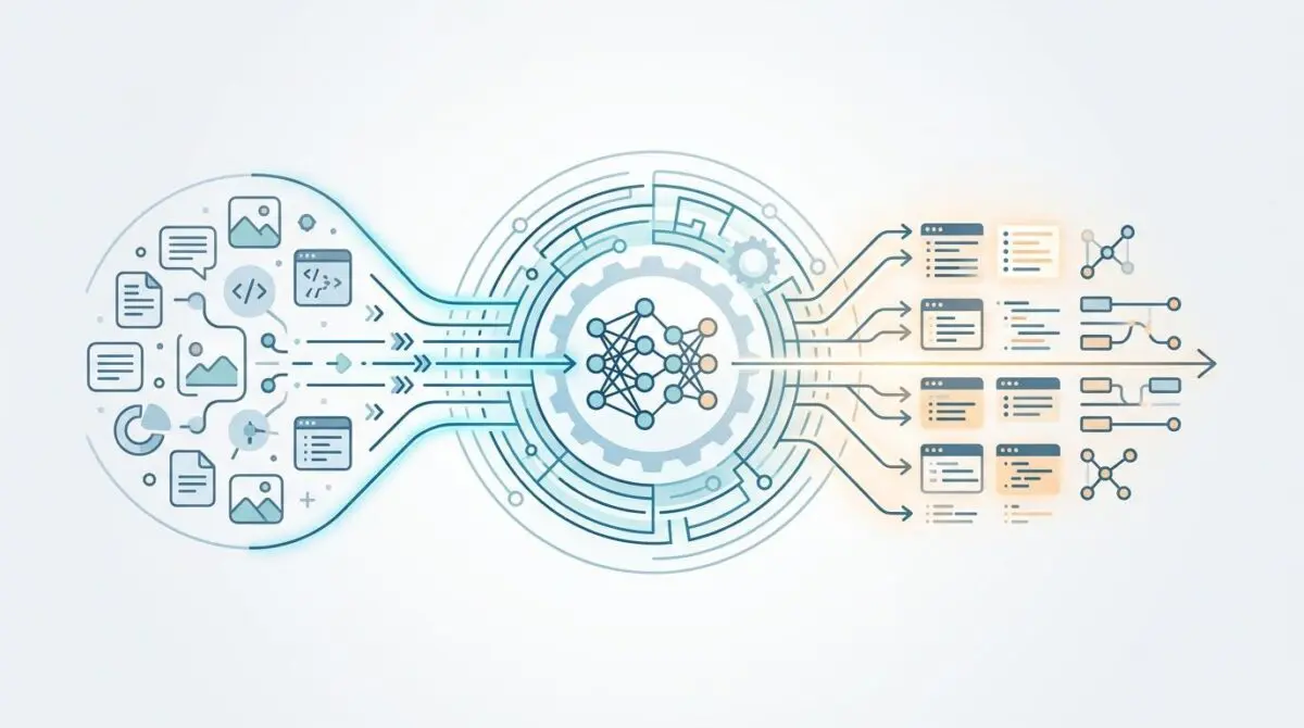 AI content creation: Generative engine optimization processing data for machine parsable content.