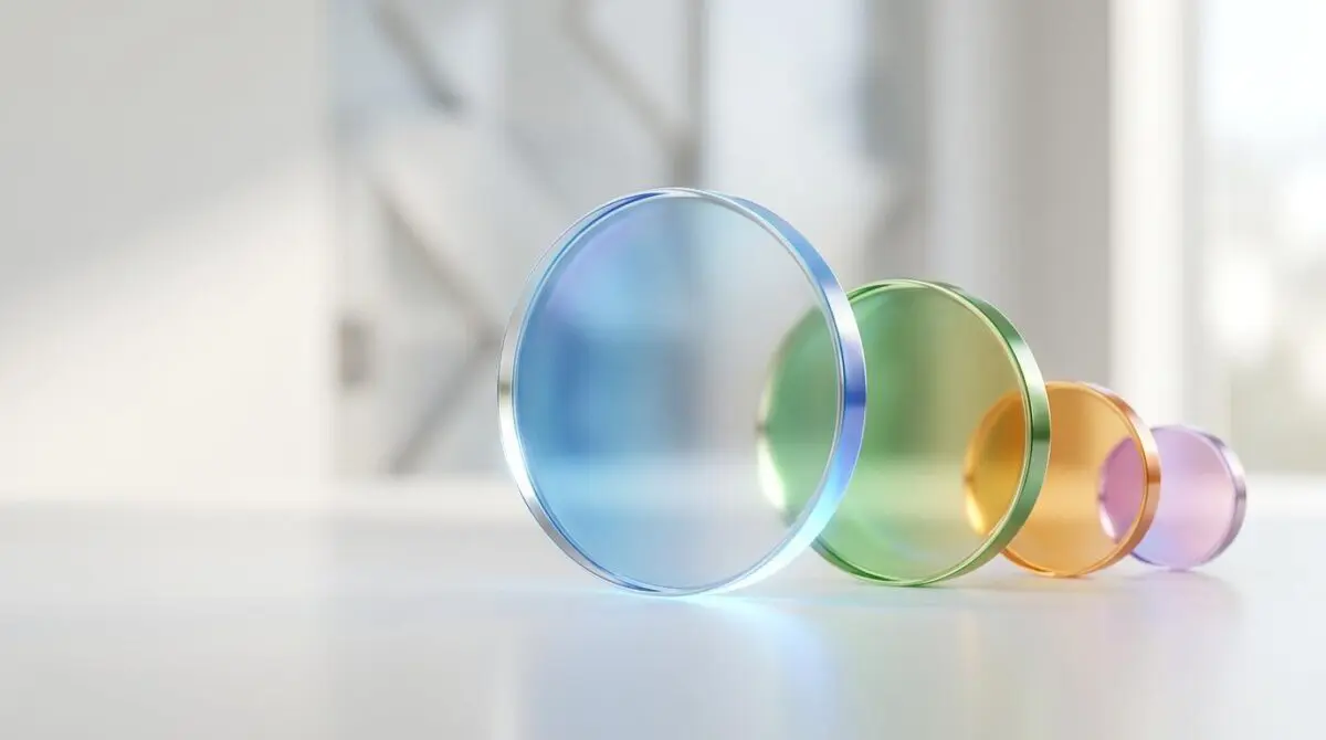Colored glass circles representing generative search engine market share.