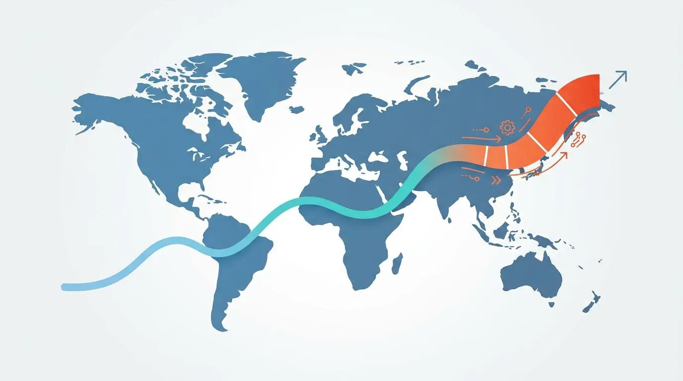 Global bot traffic data chart showing aggressive crawling patterns over continents.