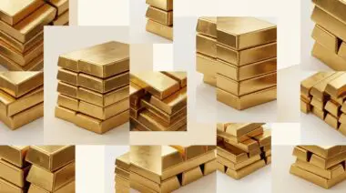 Stacks of gleaming gold bars illustrate the concept of immense wealth for the richest fictional characters ranking.