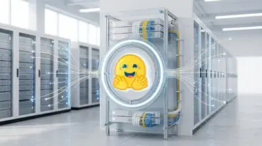 Hugging Face Hub community ecosystem infrastructure with emoji data flow.