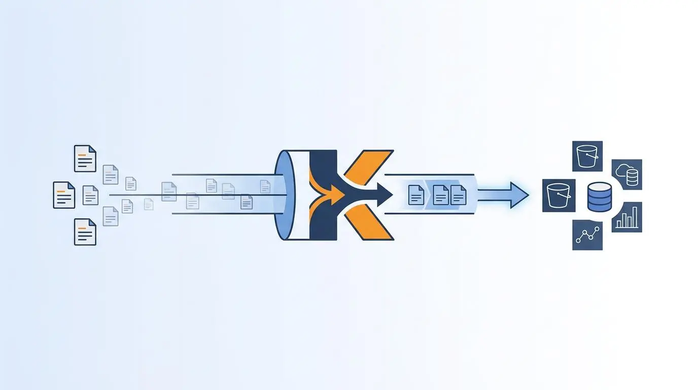 Serverless log ingestion via Kinesis Firehose to AWS storage for anomaly detection.