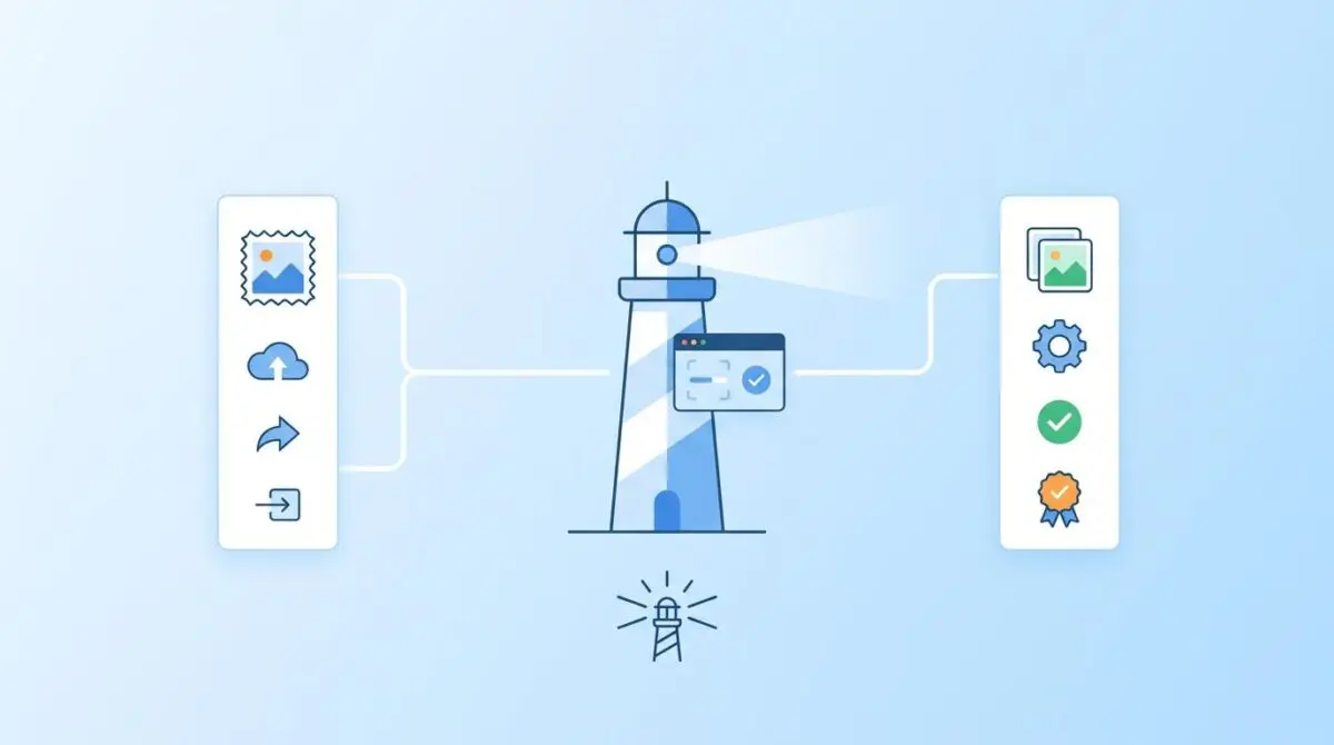 Lighthouse CI detects unoptimized images, ensuring quality with automated checks.