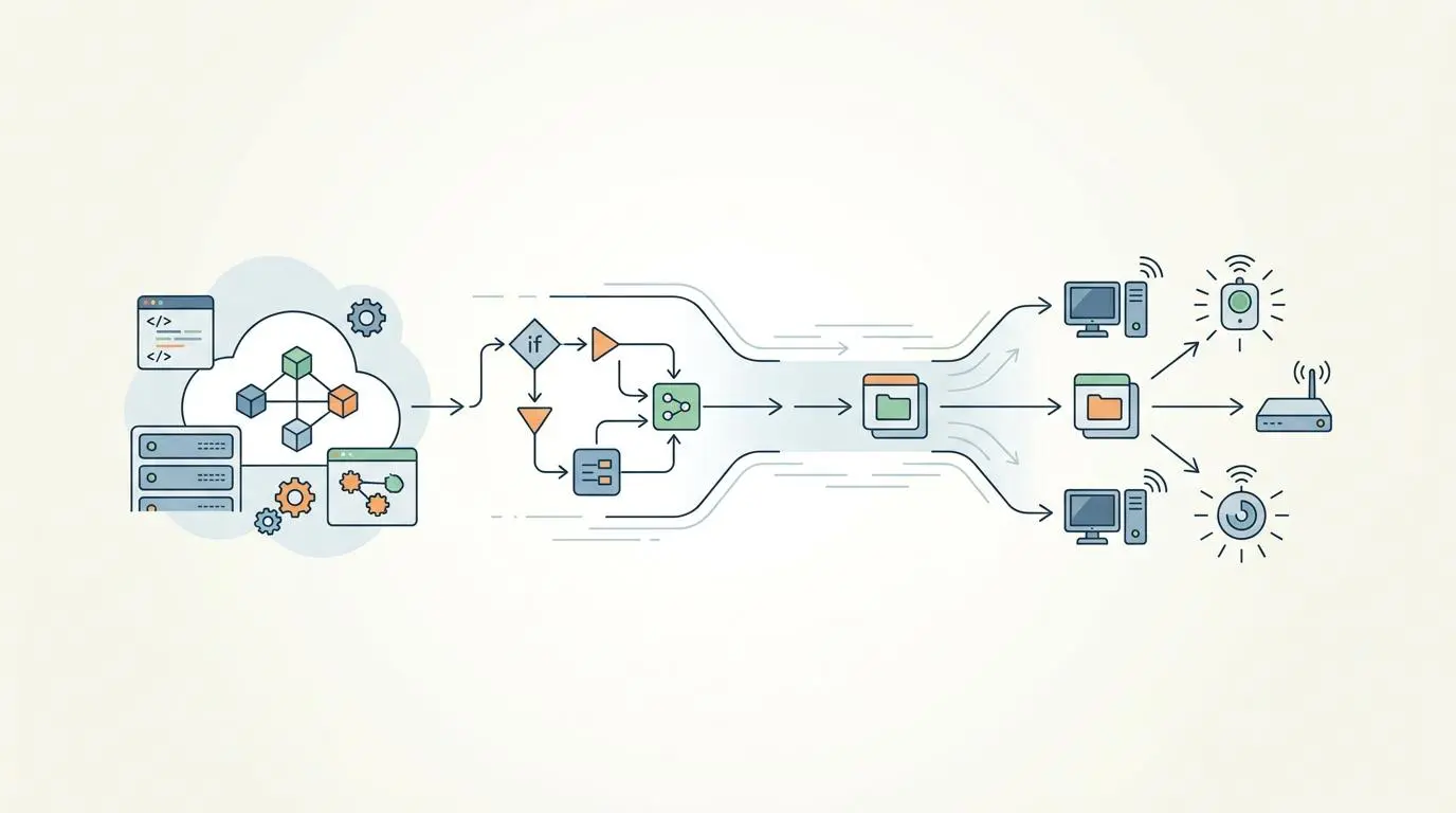 Low code pipeline processing data for edge deployment in real-time SaaS pricing A/B testing.