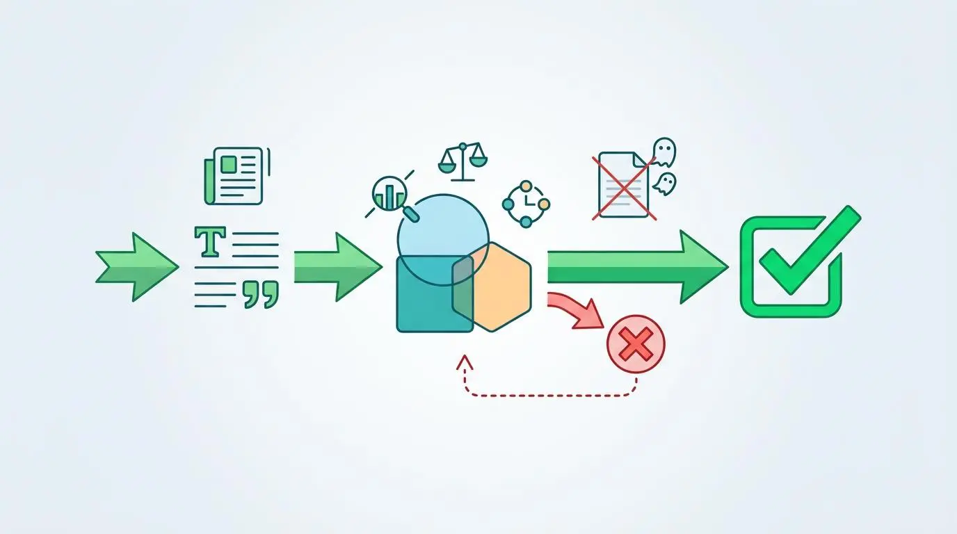 NLI pipelines for hallucination mitigation in LLMs, showing content evaluation and error correction.