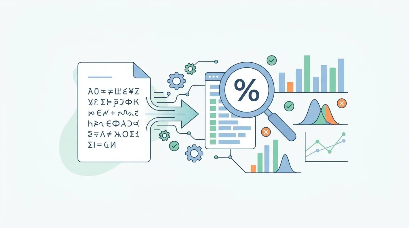 Statistical analysis of OCR accuracy metrics for unlinked brand mentions in PDFs.