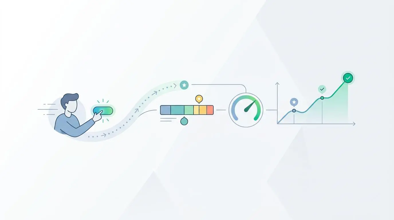 User interacts with performance tracking interface, a key feature of the best performance management software.