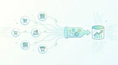 Multi-location sales data consolidating into Snowflake for instant BI dashboarding.