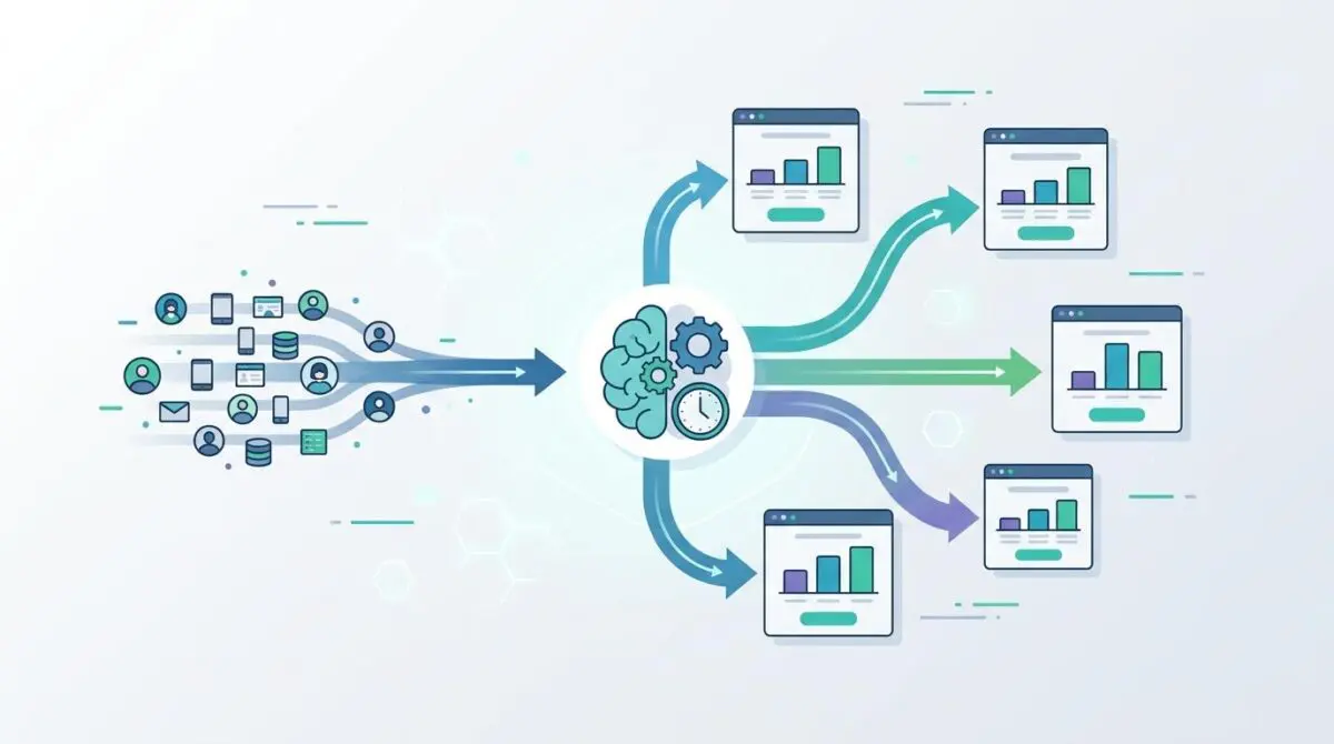 Automated A/B testing redirects traffic to best performing pricing pages based on real-time conversion data.