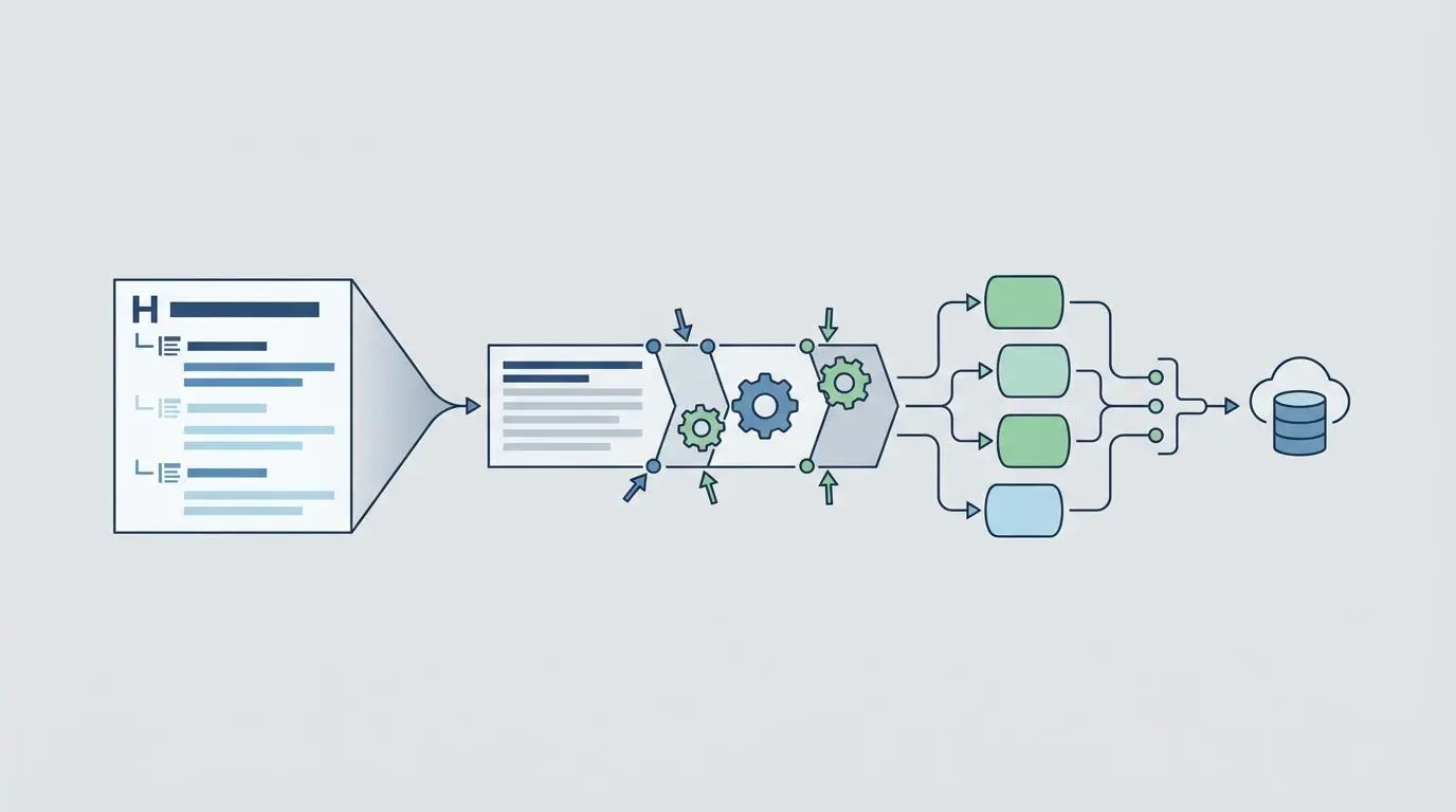 H structure semantic chunking for AI ingestion pipelines, crucial for Perplexity AI search ranking.