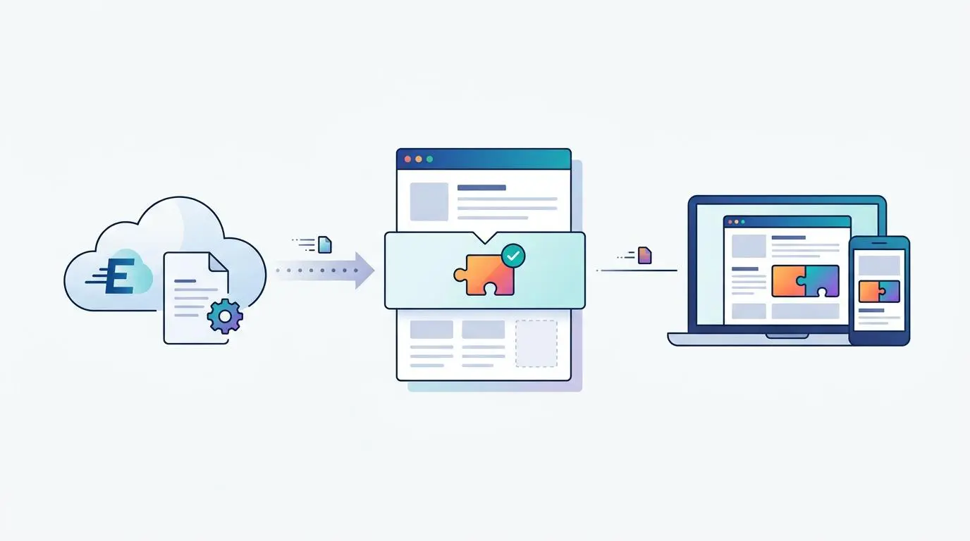 Serverless edge DOM injection with worker scripts for OCR text overlays