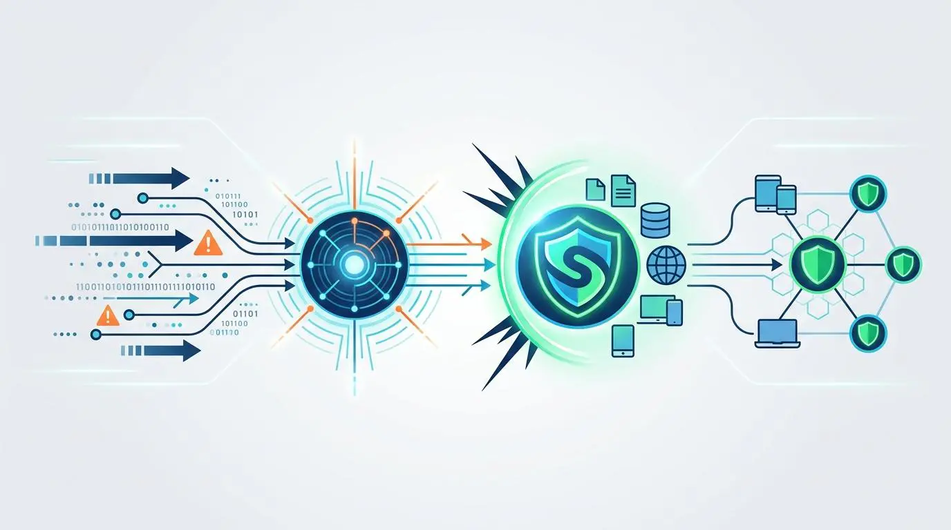 Active threat intelligence feeding into ransomware protection, crucial for prioritizing security vulnerabilities. By Andres SEO Expert.