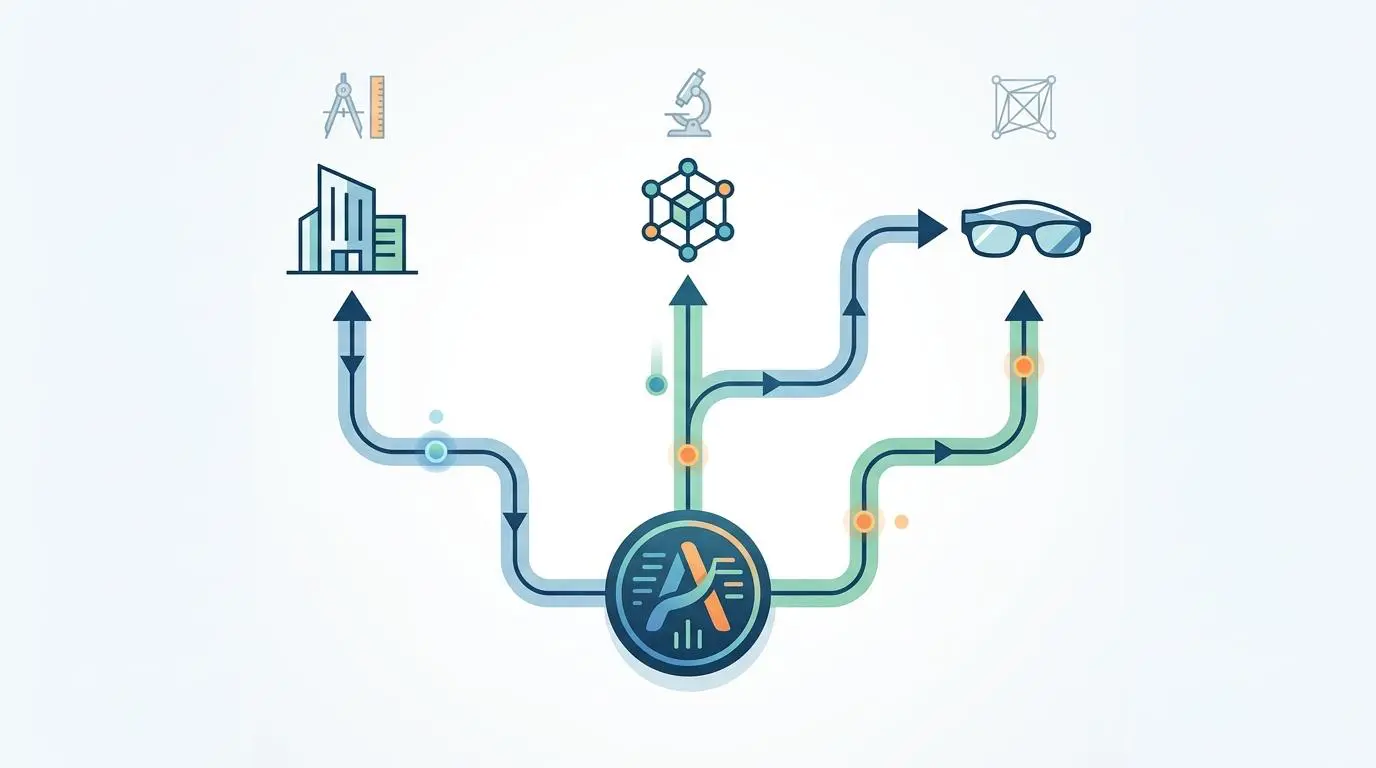 Intelligent workflow routing for specialized material rendering in 3D model creation.
