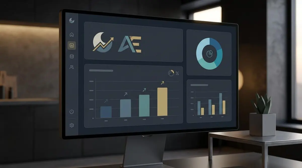 Dark-mode financial dashboard for Moonshot AI displaying Kimi K3 benchmark scores powering AlphaEngine, with growth metrics and peer comparisons.