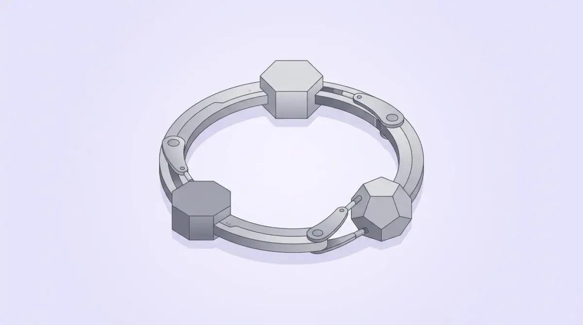 LeRobot v0.6.0 loop of world model, reward model, unified evaluation nodes connected by robotic arm, isometric flat design.