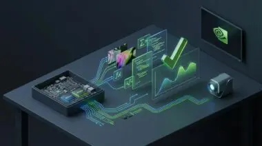 Jetson module with NVENC/NVDEC chips, floating frames, code, verified throughput graph, for JetPack agentic video.