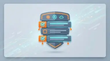 OAuth consent screen with checkboxes and security badge pin segments on cloud dashboard representing task-scoped permissions.