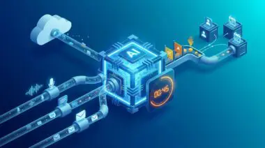 AI engine with voice, chat, email intake linked to CRM, cloud data flow, sub-60s timer, scaling revenue without scaling SDRs.