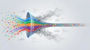 Funnel visualization showing multicolored cultural markers fading to gray stream, AI losing nuance in post-training.