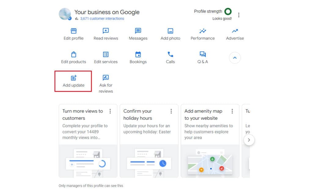Google Business Profile - Posting Updates