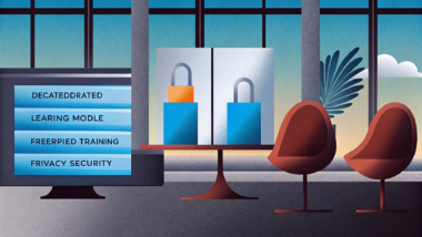 Decentralized federated learning privacy preserving model training in a modern business scene.