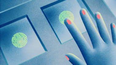 Multi-Factor Authentication security verification on a modern FinTech interface.