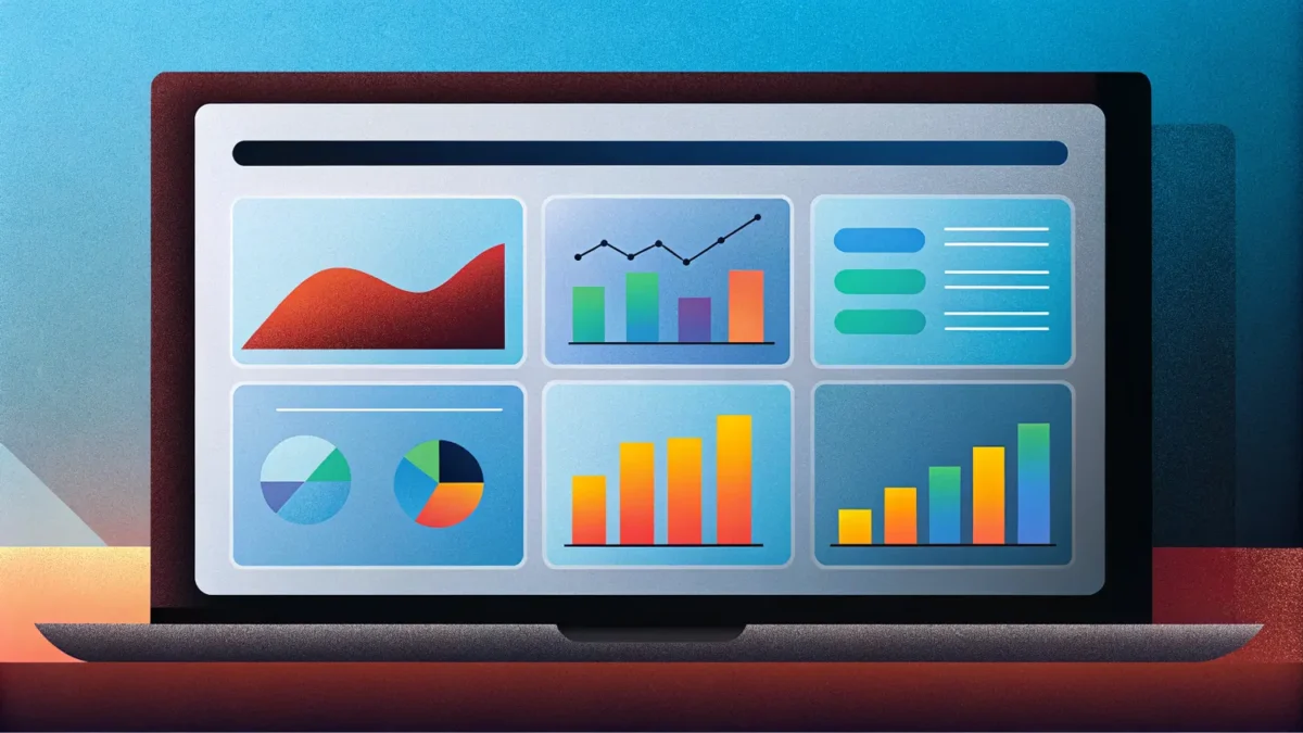Modern Learning Management System dashboard displaying training analytics and course delivery metrics.