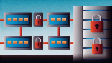 Managed Detection and Response cybersecurity service architecture with network monitoring and threat analysis.