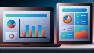 Data analytics dashboard for revenue management optimization and pricing strategy.